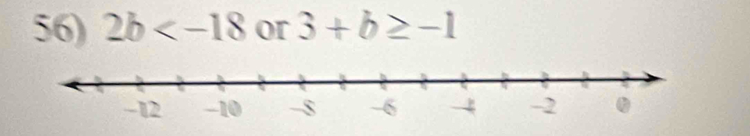 2b or 3+b≥ -1