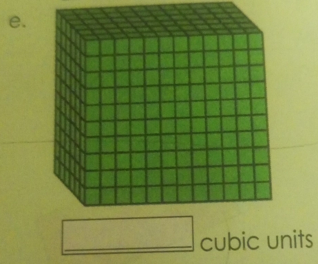 cubic units