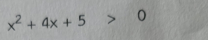 x^2+4x+5>0