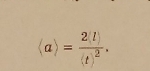 langle arangle =frac 2(l)(t)^2.