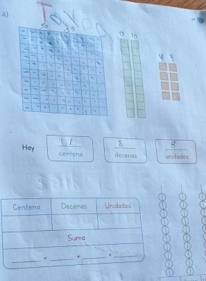 S0 
D In 
Hay centena decenas unidades