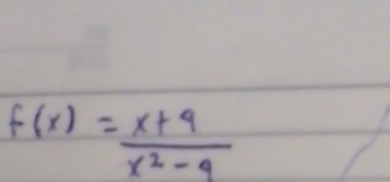 f(x)= (x+4)/x^2-4 