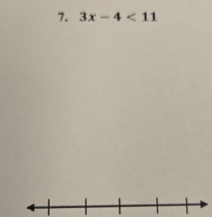3x-4<11</tex>
