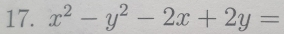 x^2-y^2-2x+2y=