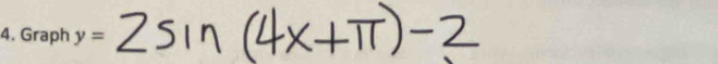 Graph y=