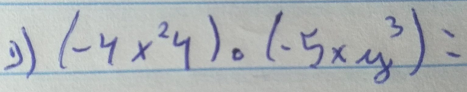 (-4x^2y)· (-5xy^3)=