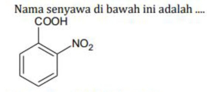 Nama senyawa di bawah ini adalah ....
COOH