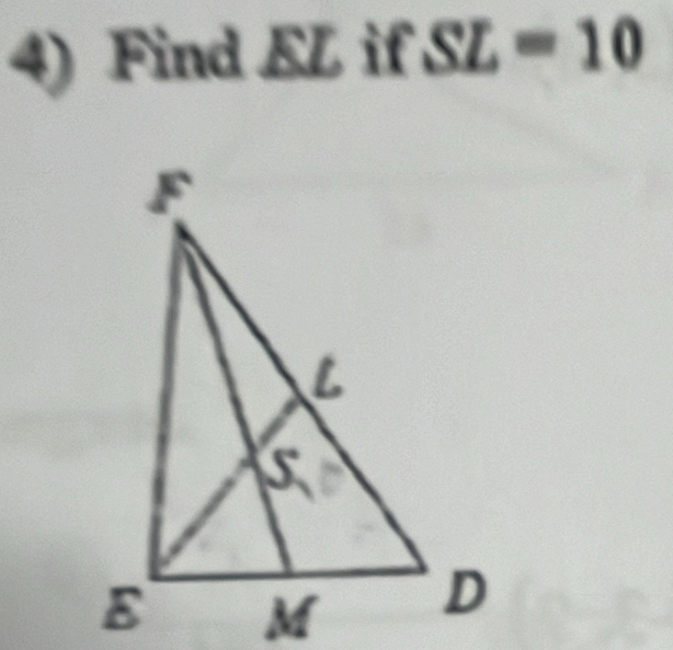 Find EL if SL=10