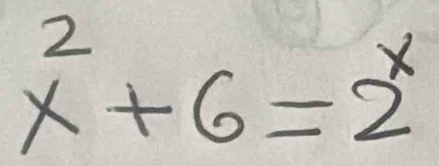 x^2+6=2^x