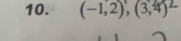 (-1,2), (3,4)^2