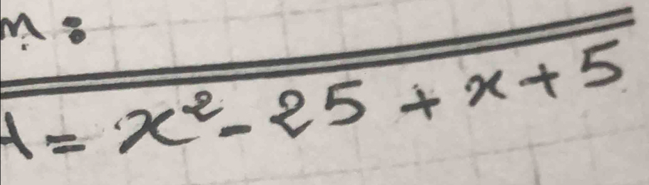 Mo
y=x^2-25+x+5