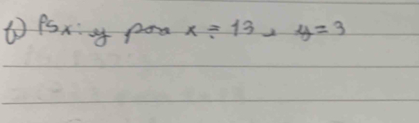 ① PSxg poa x=13 y=3