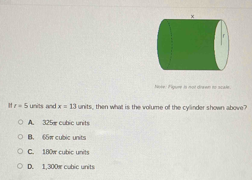 Solved: Note: Figure is not drawn to scale. If r=5 units and x=13 units ...