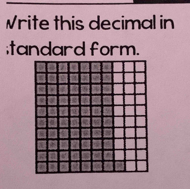 Write this decimal in 
;tandard form.