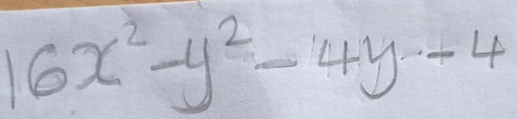 16x^2-y^2-4y-4