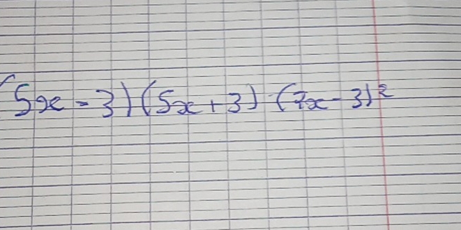 5x-3)(5x+3)(7x-3)^2