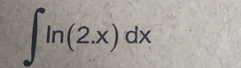 ∈t ln (2.x)dx