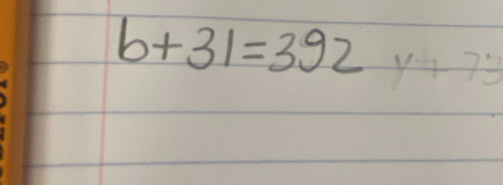 b+31=392y+73