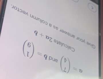 0100a uunjoo e se jamsue jngá en
q+n_7
beginpmatrix 6 1endpmatrix =q pue beginpmatrix b _ Lendpmatrix =n