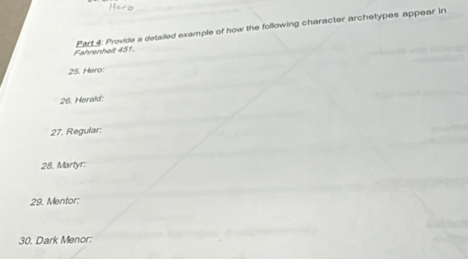 Solved: Provide a detailed example of how the following character ...