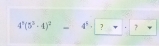 4^3(5^3-4)^2=4^3· □ · □