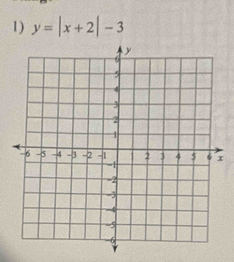 y=|x+2|-3