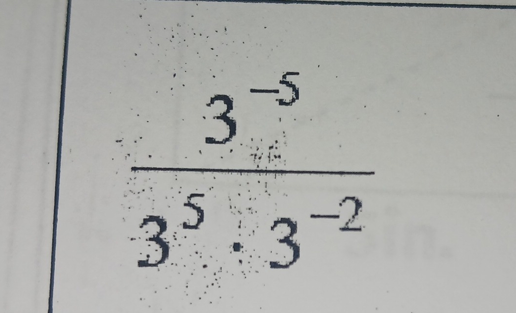 frac 3^(-5)^3^5.3^(-2)