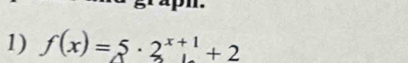 f(x)=5· 2^(x+1)+2