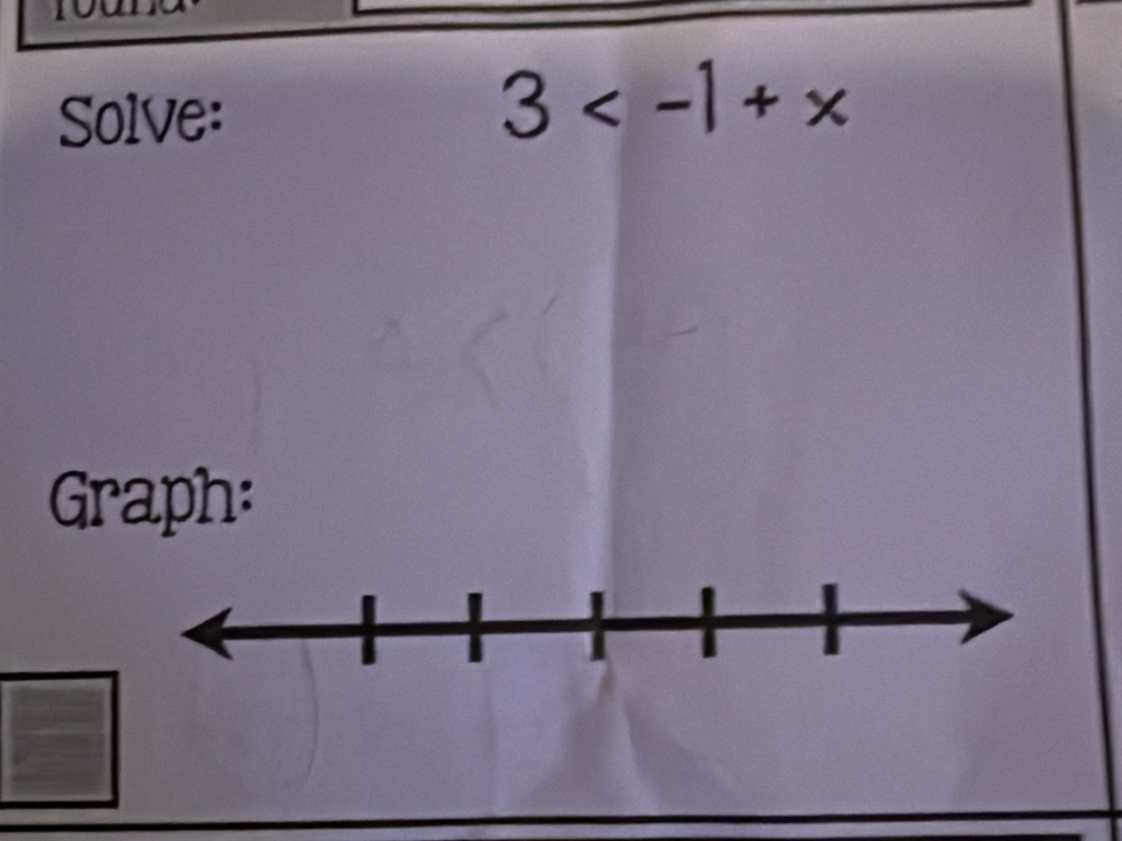 Solve:
3
Graph: