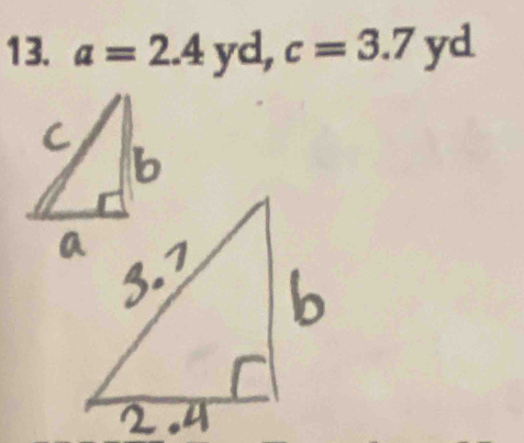 a=2.4 yd, c=3.7 A |