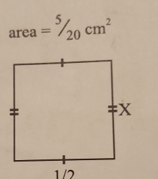 area=^5/_20cm^2