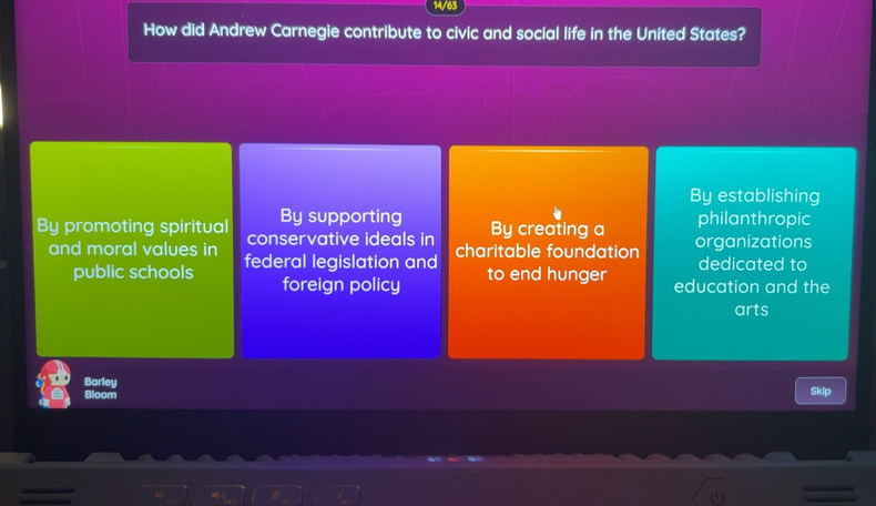 Solved: How did Andrew Carnegie contribute to civic and social life in ...