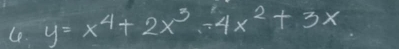 Le y=x^4+2x^3-4x^2+3x