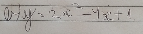 of y=2x^2-4x+1