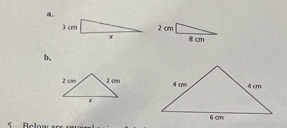 Below are sev