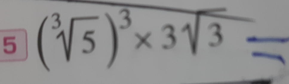 5 (√5)³× 3√3