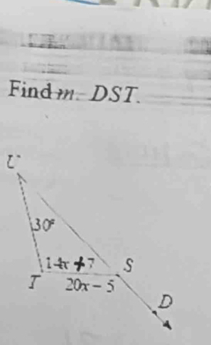 Find m=DST.