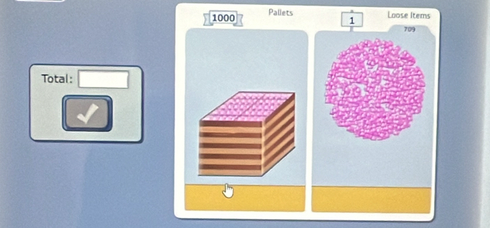 1000 Pallets 
Total: