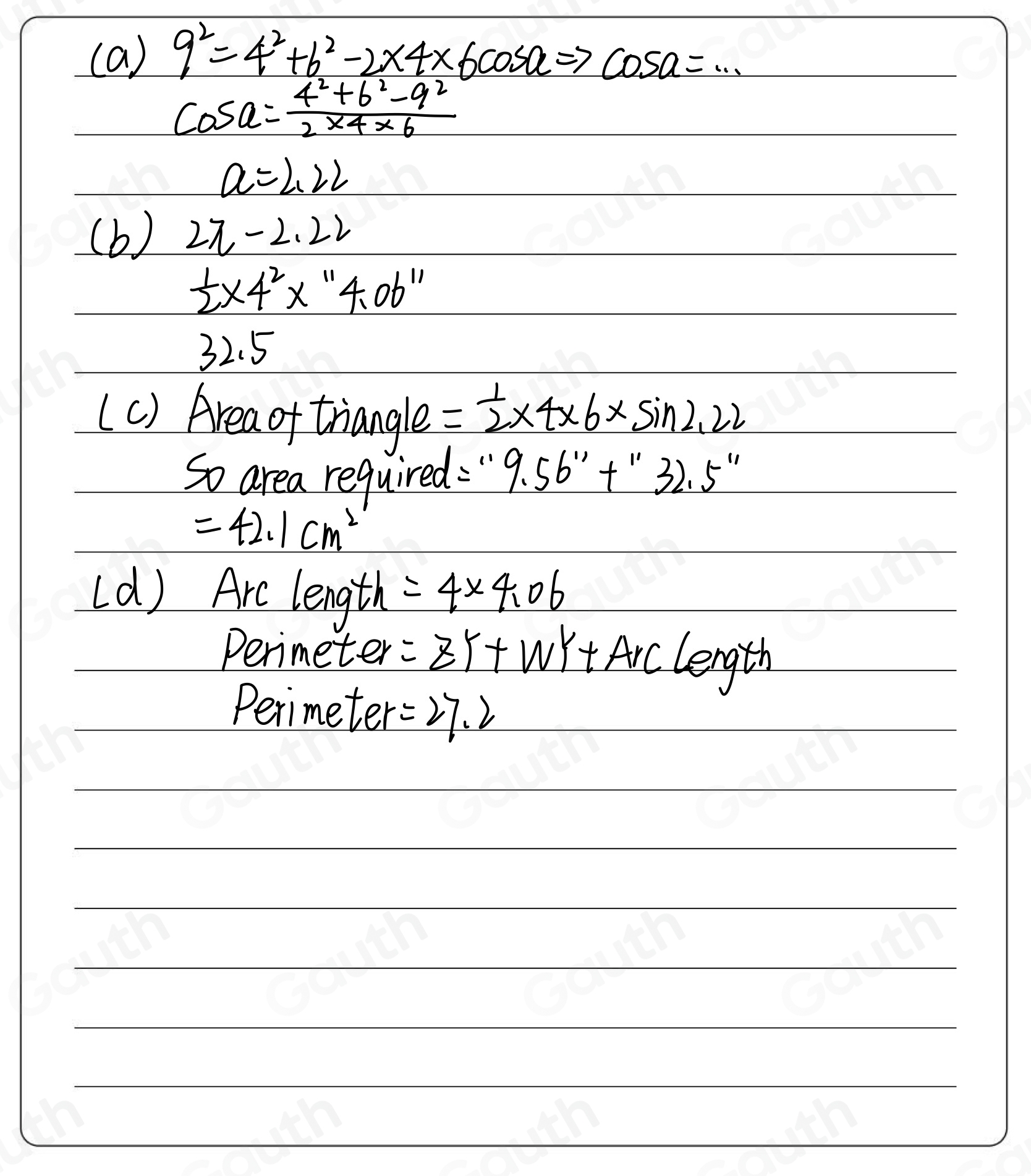 Solved: Figure 2 The triangle XYZ in Figure 1 has XY=6cm,YZ=9cm,ZX