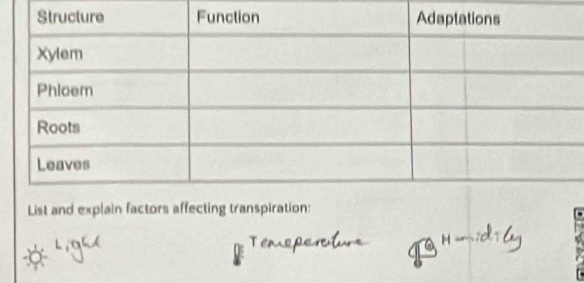 List and explain factors a