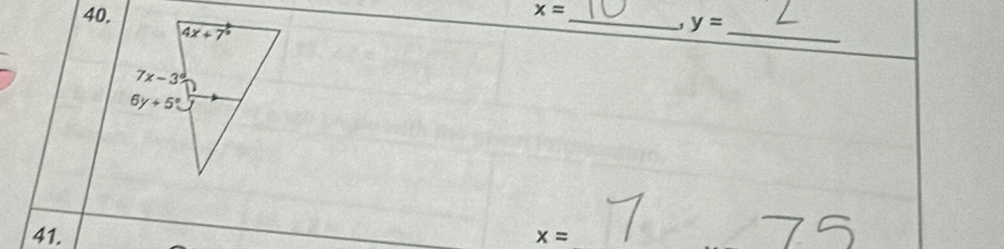 x=
_
_, y=
41. x=