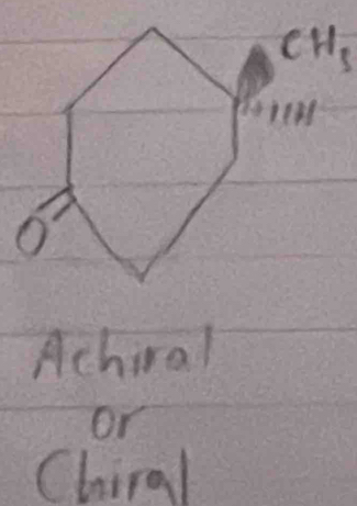 Achiral
or
Chiral