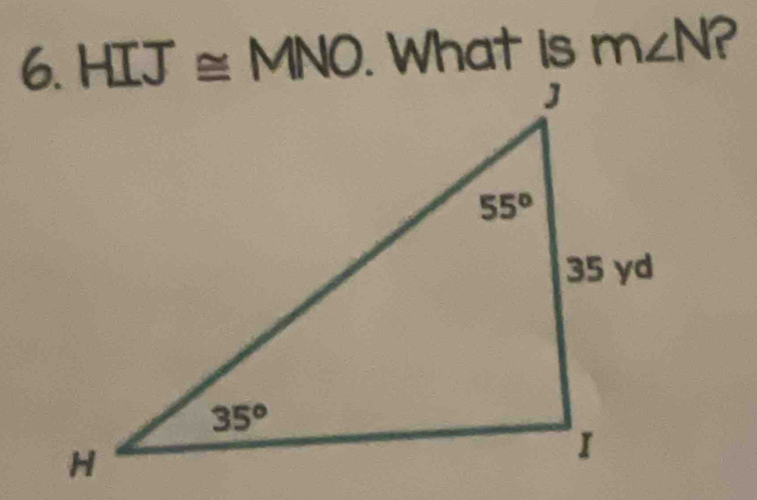 What is m∠ N ?