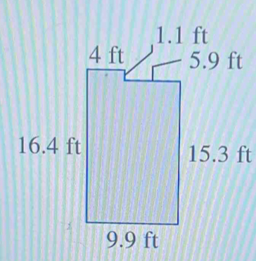 1.1 ft
4 ft 5.9 ft
16.4 ft 15.3 ft
9.9 ft