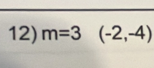 m=3(-2,-4)