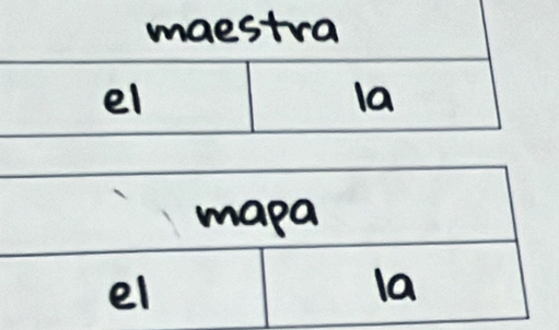 maestra 
el 
la