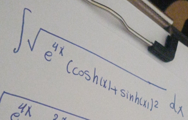 ∈t sqrt(e^(4x)(cos hu)+sin hu)^2)dx
 4x/e 