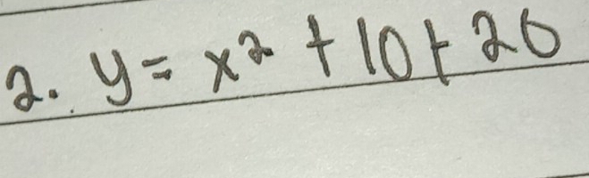 y=x^2+10+20