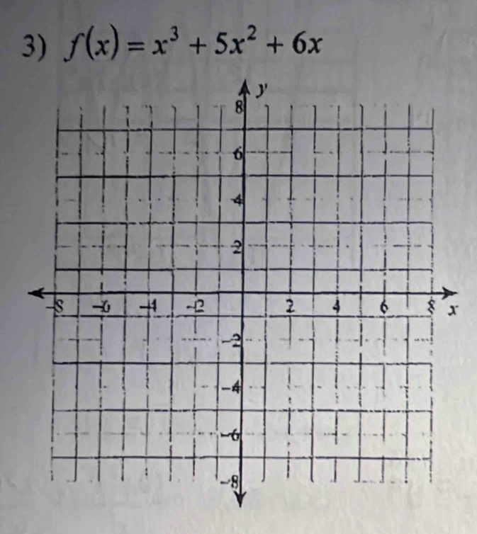 f(x)=x^3+5x^2+6x
x