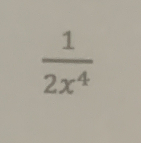  1/2x^4 